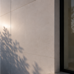 Casa en Las Rozas, visualización del detalle de fachada